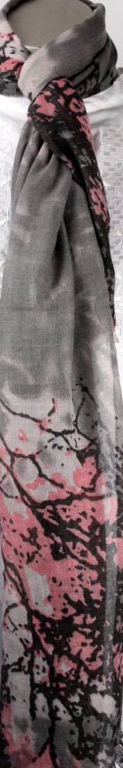 Printed  scarf grey Style:SC/4208/GRY image 0
